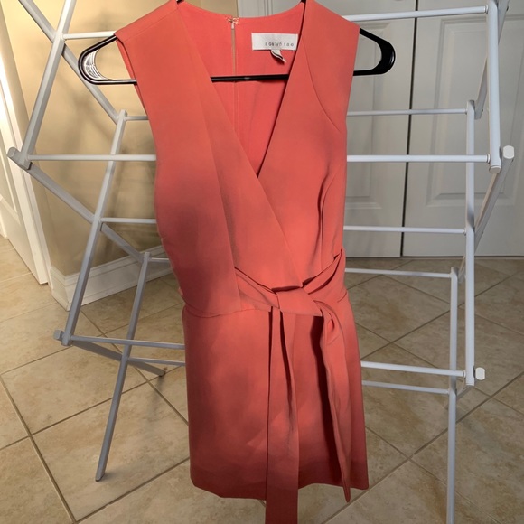 Anthropologie rosy belted romper - Picture 3 of 6